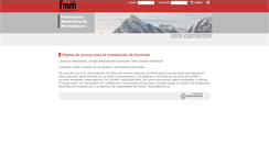 Desktop Screenshot of fmmlicencias.com